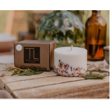 TL Candles sojas vaska svece ar priedes aromātu, S, 325ml